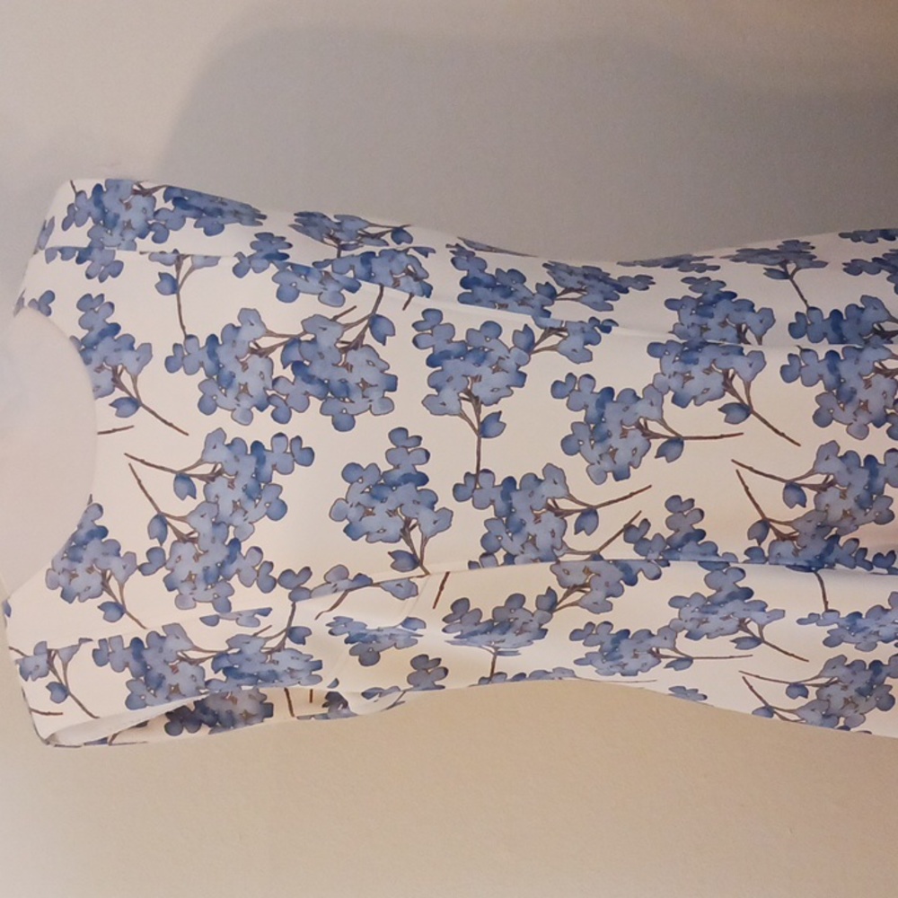 Tommy Hilfiger white with purple & blue flowers print dress